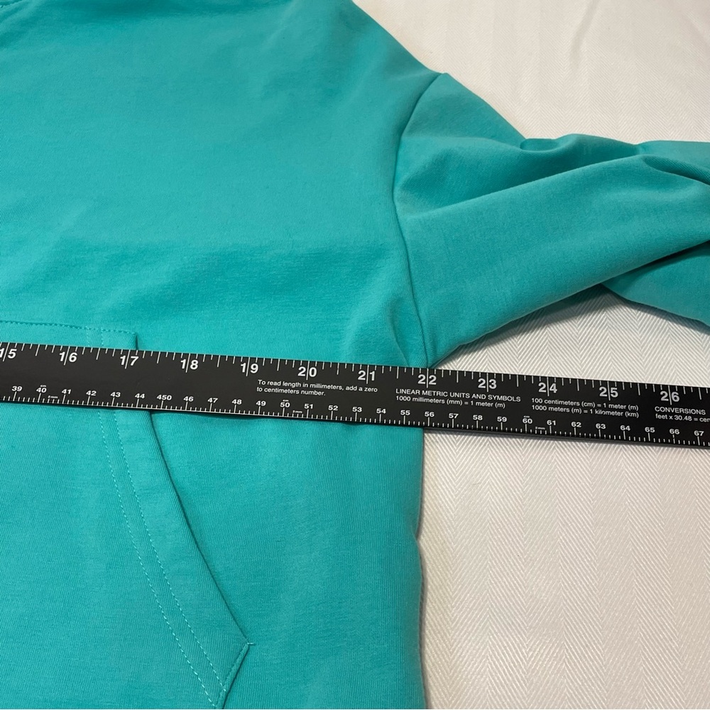 Teal Quarter-Zip Pullover Women’s Size Large - Picture 4 of 9